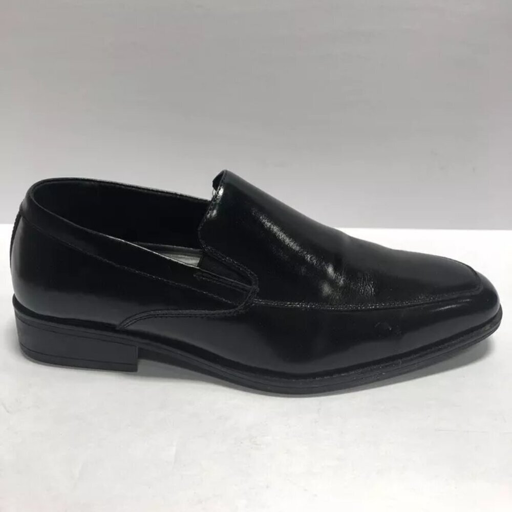 Stacy Adams Men’s Aldrich, Black Slip-On Loafers, Size 10W